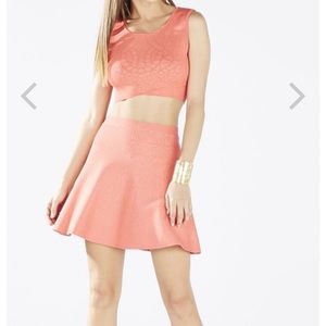 BCBG Marinela Crop Top & Queeny Paneled Skirt